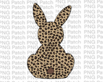 Leopard Print Bunny, Easter PNG File, Bunny Sublimation Design