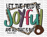 Let the Field be Joyful and All that is in it, Psalms 96:12, Baseball PNG File, Sublimation Design, Leopard Print