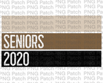 Seniors 2020, Flag or Retro Stripes, Graduation PNG File, School Sublimation Design