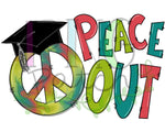 2019 Peace Out Graduation, 3 Files, Senior, Graduation PNG Files for Sublimation