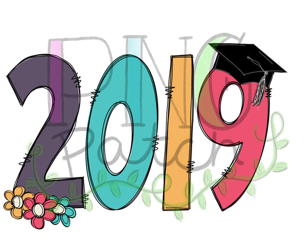 2019 Graduation, Senior, Kindergarten, and Pre-K, Graduation PNG File, School Sublimation Design